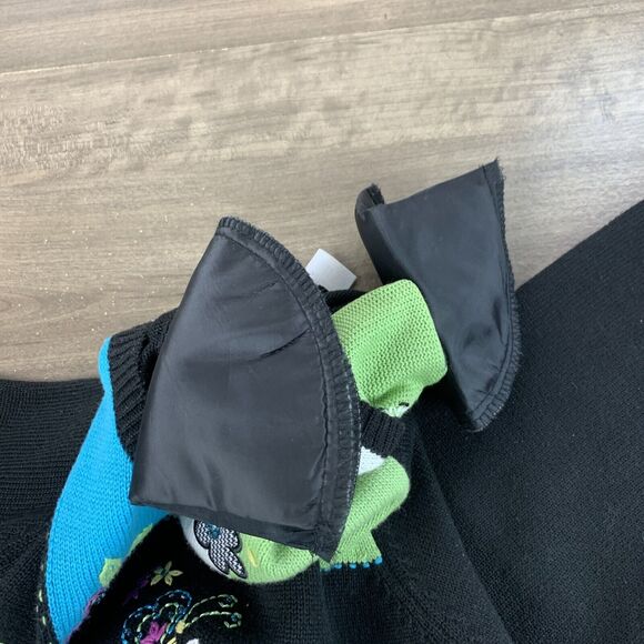 VTG Alfred Dunner Womens Colorful Full Zip Cardigan Sweater Size Small Padded - Picture 4 of 11